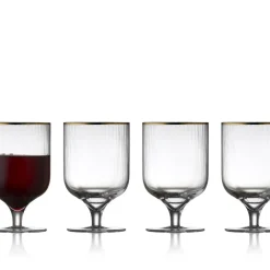 Sale Lyngby Glas Palermo Gold Vinglas 4 stk. Klar