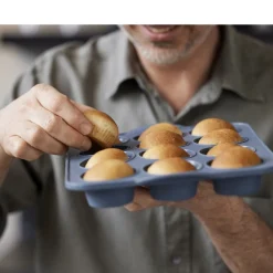 Discount By Tareq Taylor Pecan Muffinform til 12 stk. Indigo