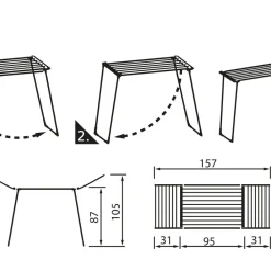 Outlet Leifheit Pegasus 150 BB Tørrestativ Black