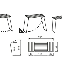 Sale Leifheit Pegasus 180 Solid Maxx Tørrestativ Hvid/Blå