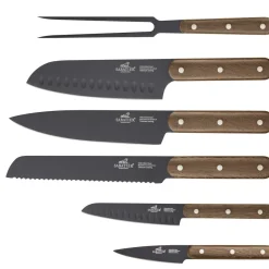 Best Lion Sabatier International Phenix Walnut Knivsæt 6 dele Standard