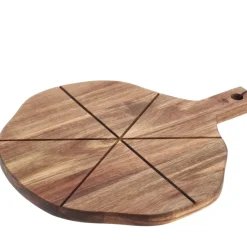 Outlet HOLM Pizzaskærebræt med riller Natur