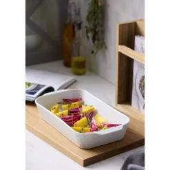 Sale Pillivuyt Plissé Fad dybt Hvid