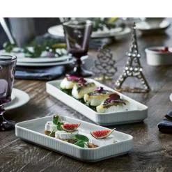 Outlet Pillivuyt Plissé Fad rektangulært Hvid