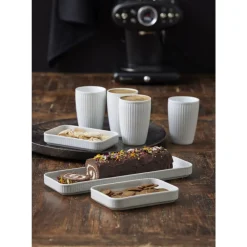 Outlet Pillivuyt Plissé Fad rektangulært Hvid