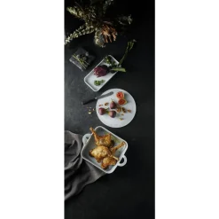 Outlet Pillivuyt Plissé Fad rektangulært Hvid