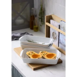 Hot Pillivuyt Plissé Fadsæt dybt 2 stk. Hvid