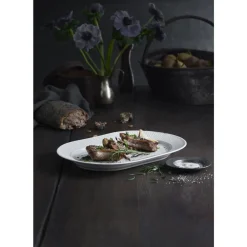 Sale Pillivuyt Plissé Serveringsfad ovalt Hvid