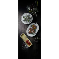 Sale Pillivuyt Plissé Serveringsfad ovalt Hvid