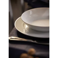 Clearance Pillivuyt Plissé Tallerken dyb Hvid