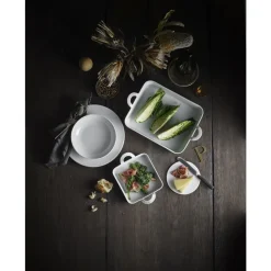 Clearance Pillivuyt Plissé Tallerken dyb Hvid