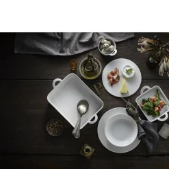 Clearance Pillivuyt Plissé Tallerken dyb Hvid