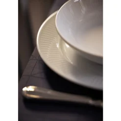 Clearance Pillivuyt Plissé Tallerken dyb Hvid