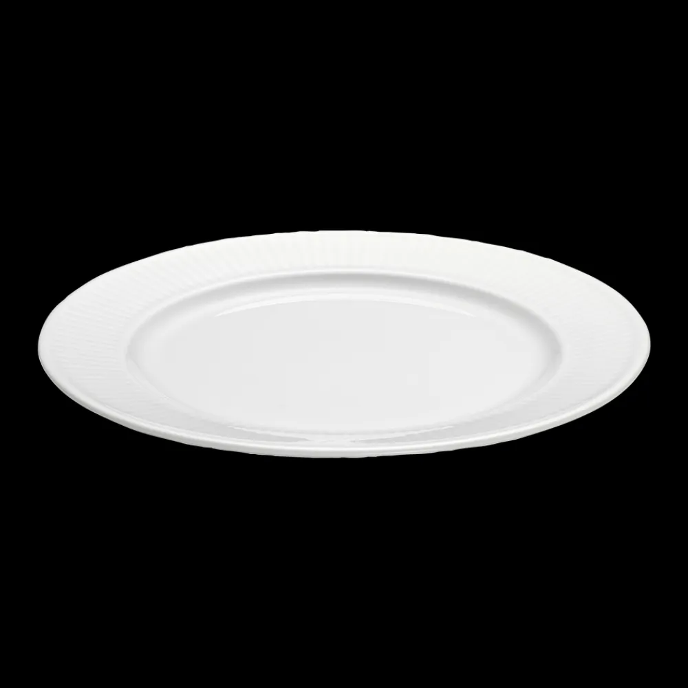 Sale Pillivuyt Plissé Tallerken flad Hvid