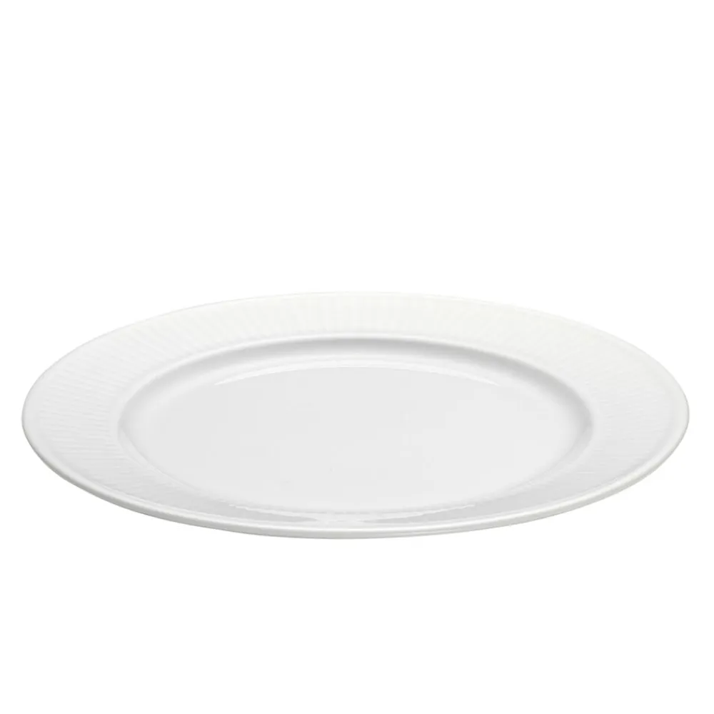 Sale Pillivuyt Plissé Tallerken flad Hvid