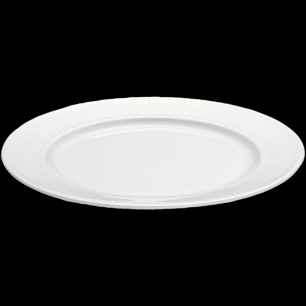 Sale Pillivuyt Plissé Tallerken flad Hvid