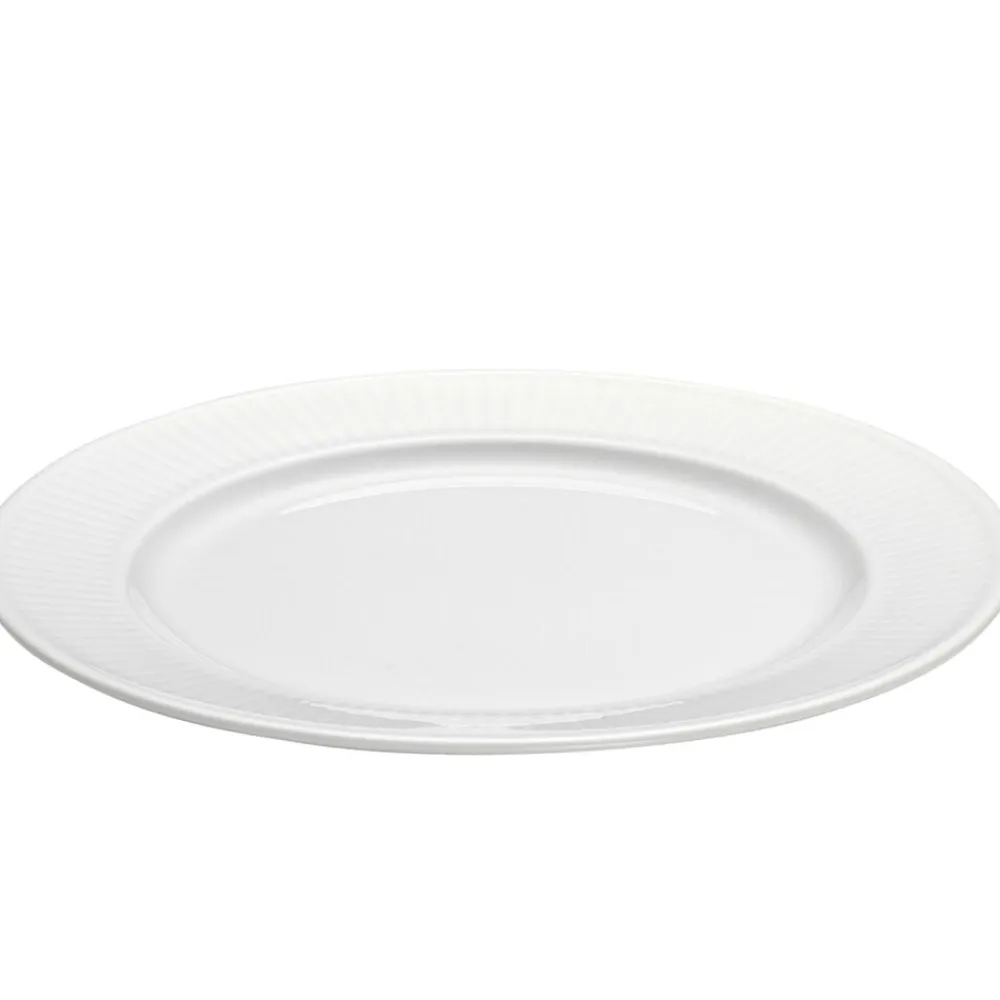 Sale Pillivuyt Plissé Tallerken flad Hvid