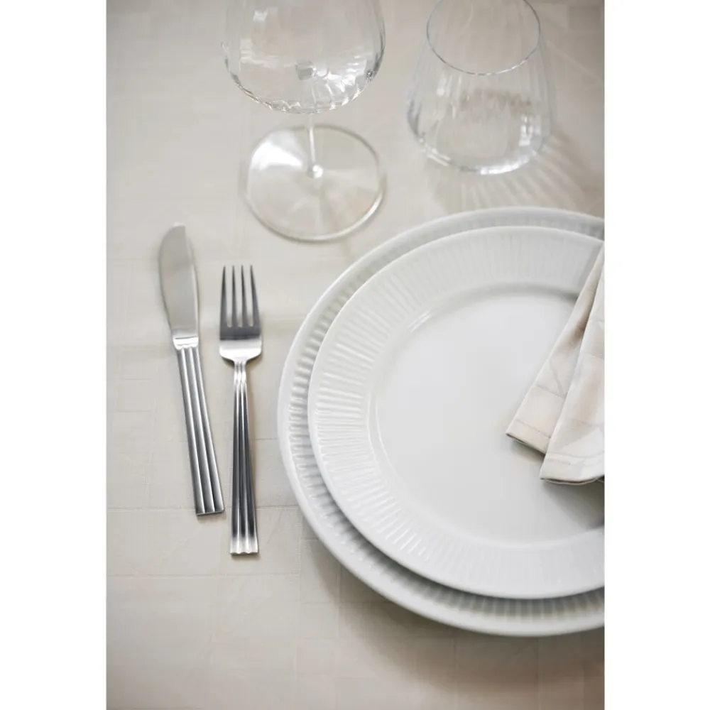 Sale Pillivuyt Plissé Tallerken flad Hvid