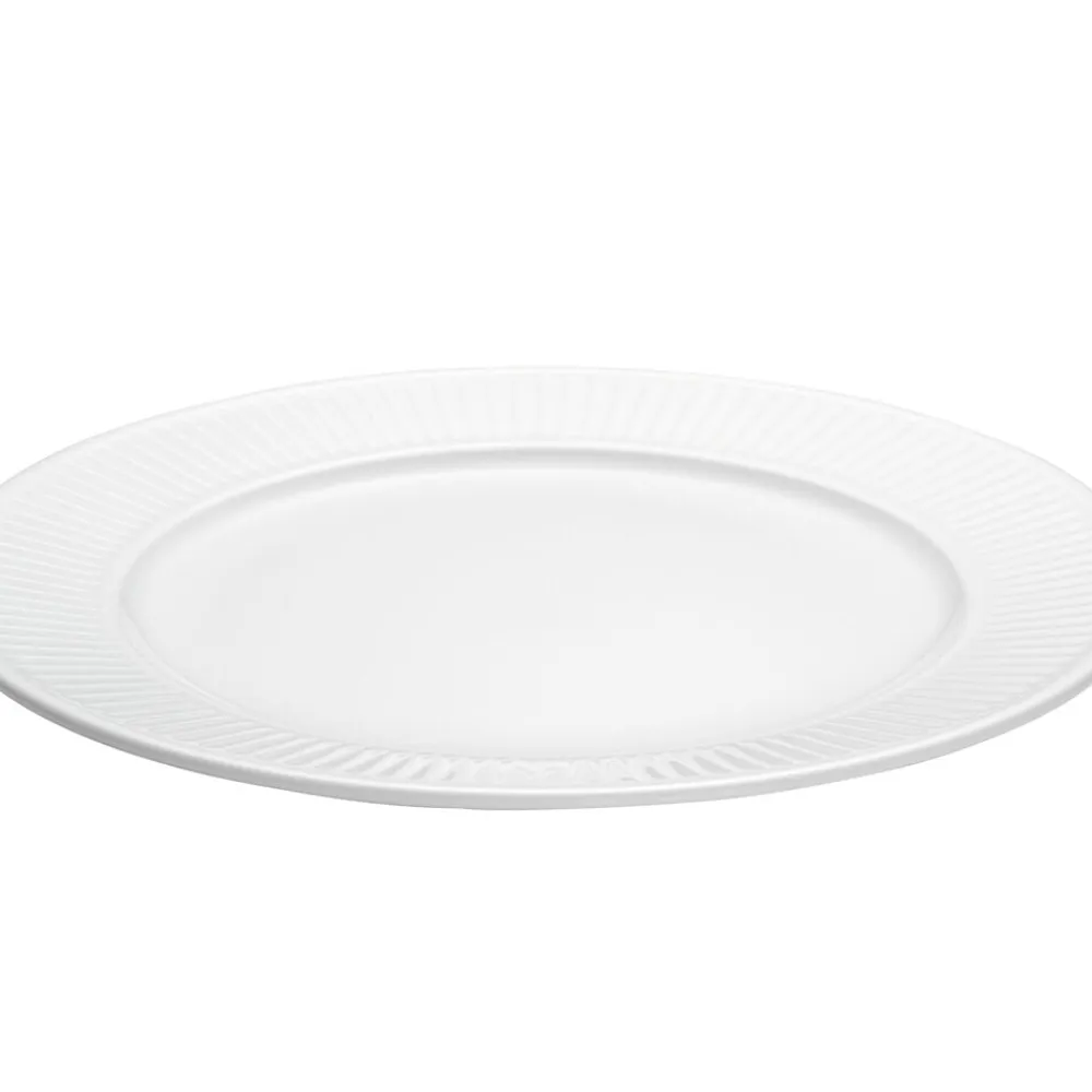 Sale Pillivuyt Plissé Tallerken flad Hvid