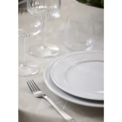 Sale Pillivuyt Plissé Tallerken flad Hvid