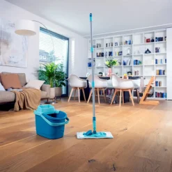 Clearance Leifheit Power Clean M Gulvvaskersæt Turkis