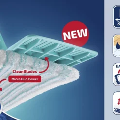 Clearance Leifheit Power Clean M Gulvvaskersæt Turkis