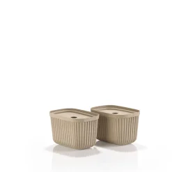 New Zone Denmark Pulp Opbevaringsboks 2 stk. Natural Brown