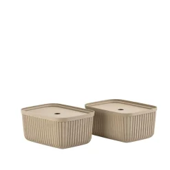Best Zone Denmark Pulp Opbevaringsboks 2 stk. Natural Brown