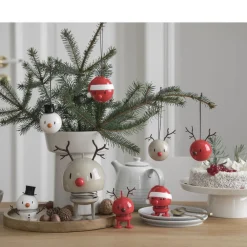 New Hoptimist Reindeer Bumble Juleophæng 2 stk. Latte