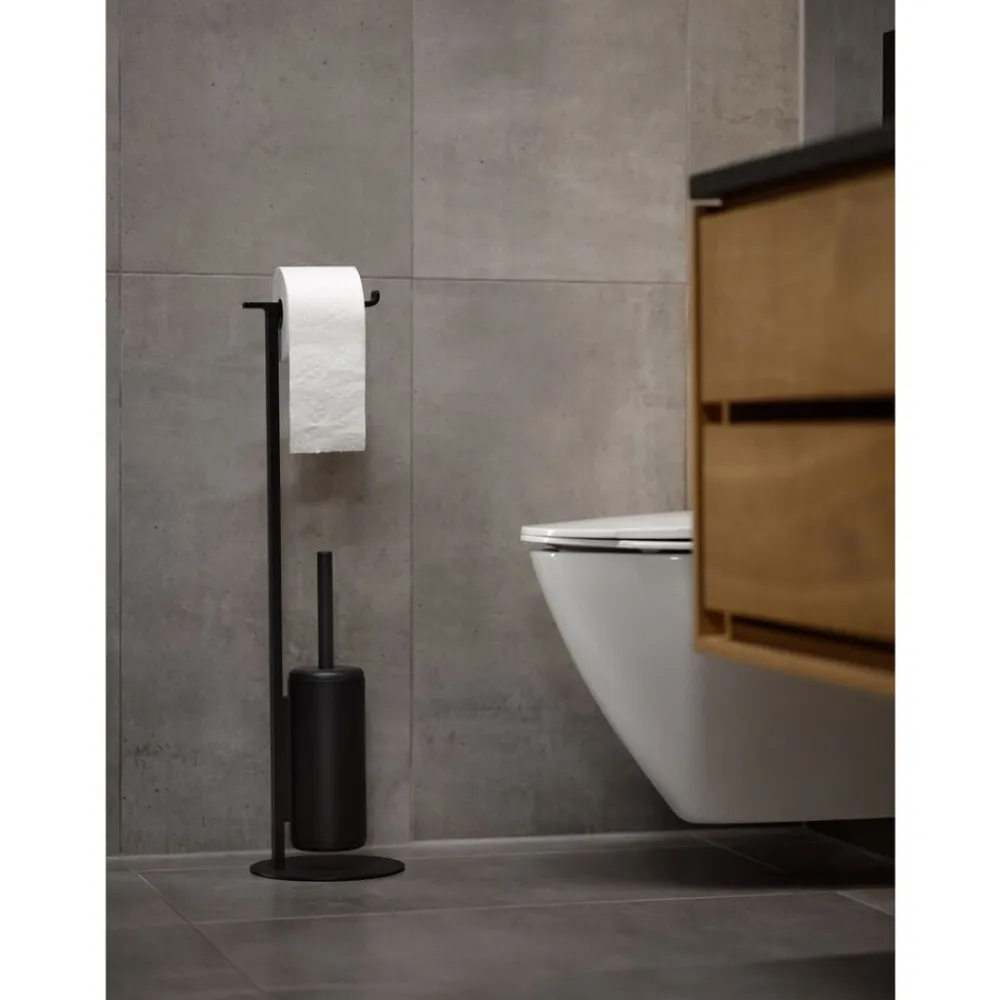 Hot Zone Denmark Rim Fritst. toiletrulleh. m børste Black