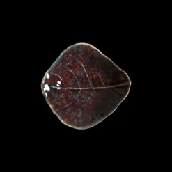 New Costa Nova Riviera Miniskål blad Granatr&oslash;d/sort nistret