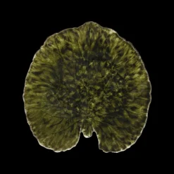 Costa Nova Riviera Tallerken åkandeblad M&oslash;rkegr&oslash;n