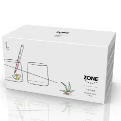 Discount Zone Denmark Rocks Wideball Glas 2 stk. Klar