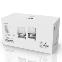 Discount Zone Denmark Rocks Wideball Glas 2 stk. Klar