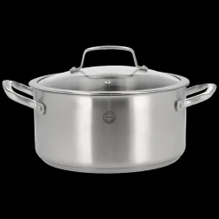 Clearance Pillivuyt Gourmet Roya Gryde med glaslåg Stål