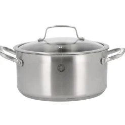 Clearance Pillivuyt Gourmet Roya Gryde med glaslåg Stål