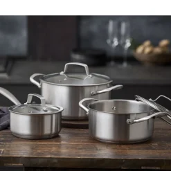 Outlet Pillivuyt Gourmet Roya Kasserolle med glaslåg Stål