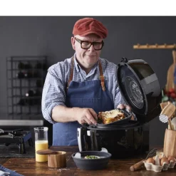 HOLM Rund Silikoneform til airfryer Grå