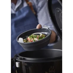 HOLM Rund Silikoneform til airfryer Grå