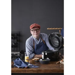 HOLM Rund Silikoneform til airfryer Grå