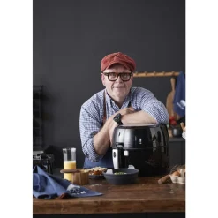 HOLM Rund Silikoneform til airfryer Grå