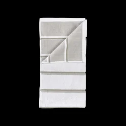 Best Zone Denmark Sauna Badehåndklæde White/Soft Grey/Eucalyptus