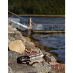 Hot Zone Denmark Sauna Badehåndklæde SoftGrey/Eucalyptus/Terracotta