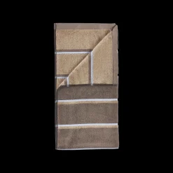 Discount Zone Denmark Sauna Badehåndklæde Taupe/Camel/Sky Blue