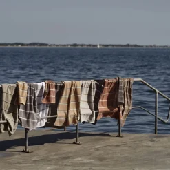 Hot Zone Denmark Sauna Badehåndklæde Grey/Blue Fog/Soft Grey