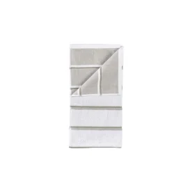 New Zone Denmark Sauna Håndklæde White/Soft Grey/Eucalyptus