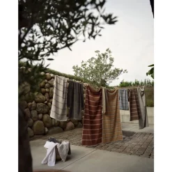 New Zone Denmark Sauna Håndklæde SoftGrey/Eucalyptus/Terracotta