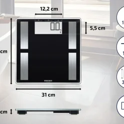 Online Soehnle Shape Sense Connect 50 Kropsanalysevægt Sort