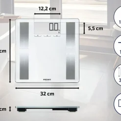 Outlet Soehnle Shape Sense Connect 100 Kropsanalysevægt Hvid