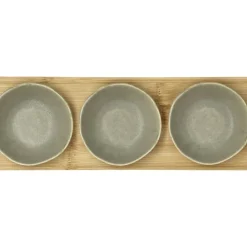 New Villa Collection Shoku Bambusbakke med 3 skåle Pure Green